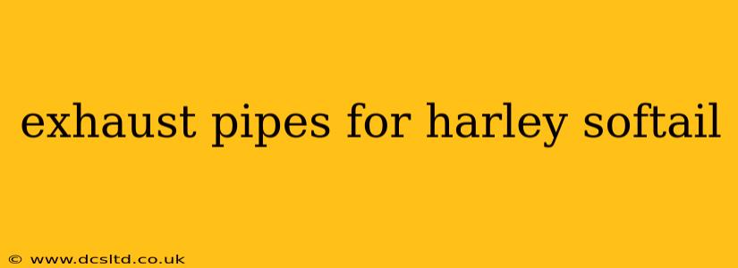 exhaust pipes for harley softail