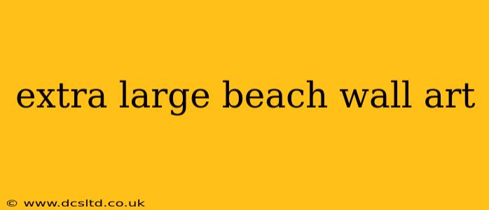 extra large beach wall art