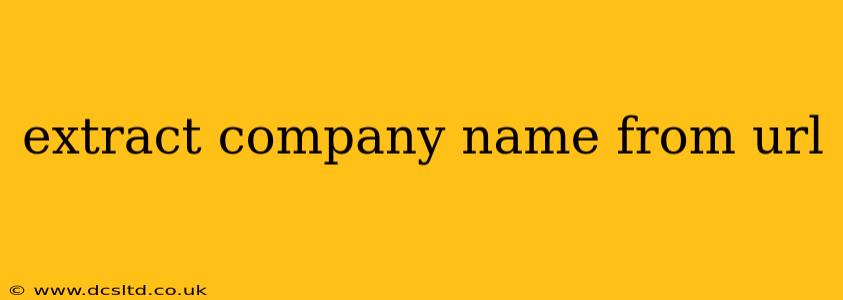 extract company name from url