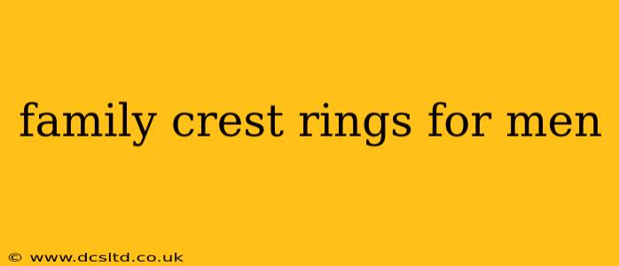family crest rings for men