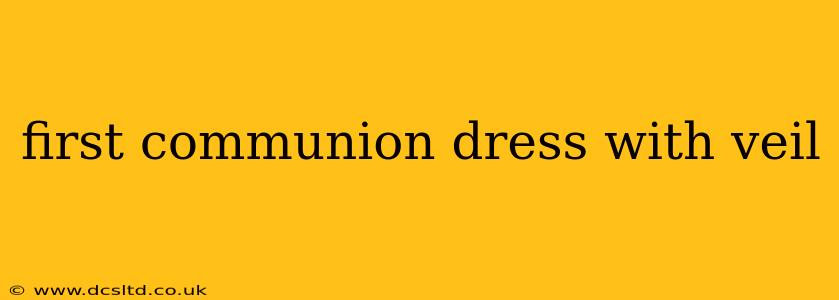 first communion dress with veil