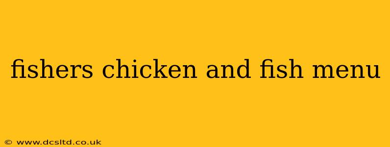 fishers chicken and fish menu