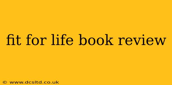 fit for life book review