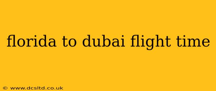 florida to dubai flight time