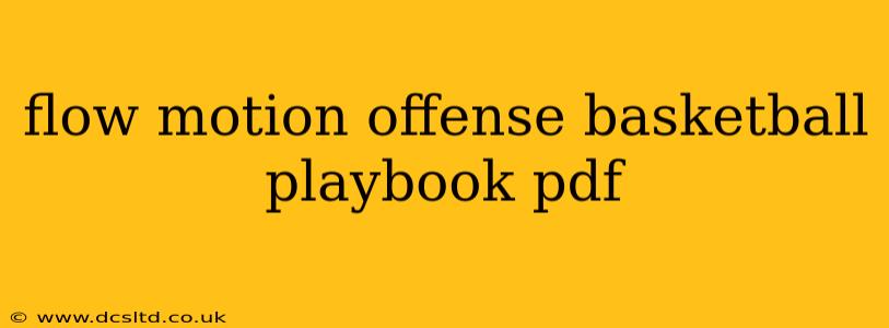 flow motion offense basketball playbook pdf