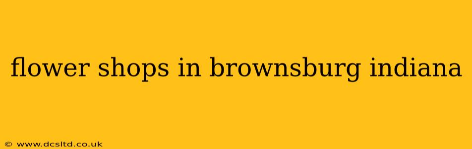 flower shops in brownsburg indiana