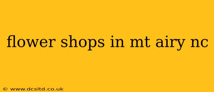 flower shops in mt airy nc