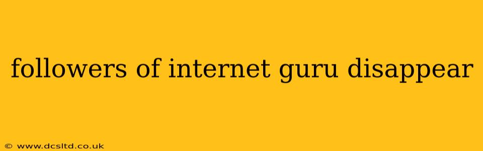 followers of internet guru disappear