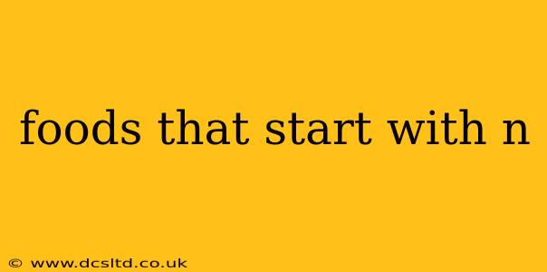 foods that start with n