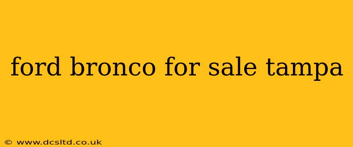 ford bronco for sale tampa