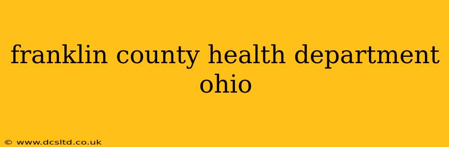 franklin county health department ohio