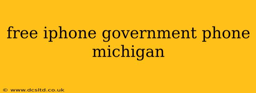 free iphone government phone michigan