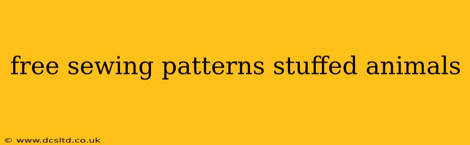 free sewing patterns stuffed animals