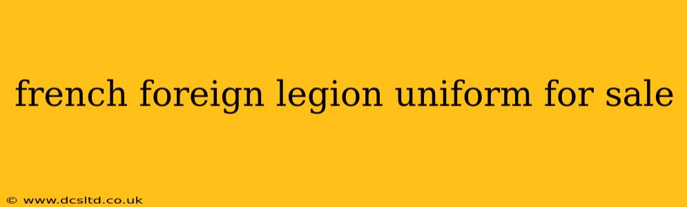 french foreign legion uniform for sale