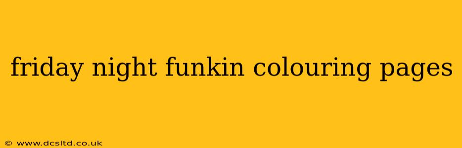 friday night funkin colouring pages