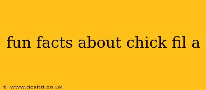 fun facts about chick fil a