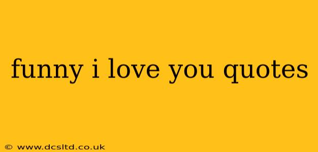 funny i love you quotes