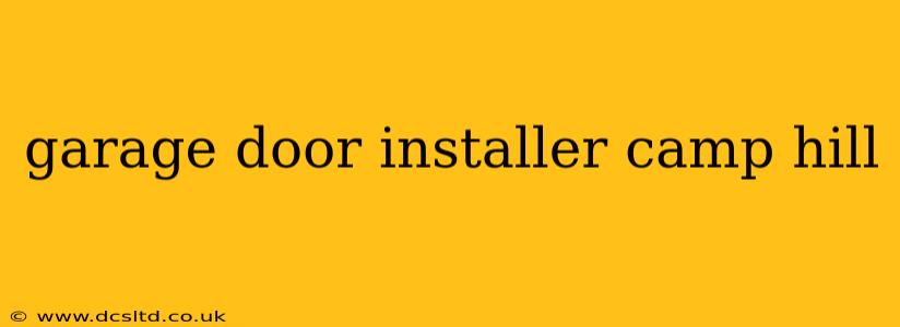 garage door installer camp hill