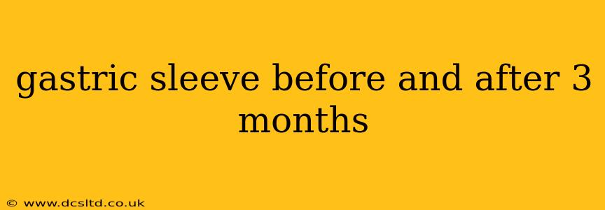 gastric sleeve before and after 3 months