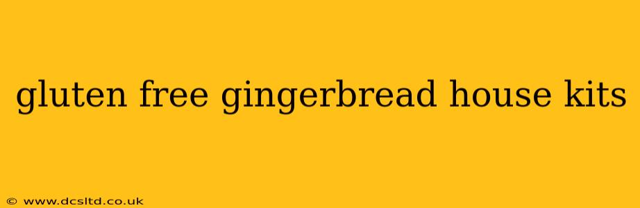 gluten free gingerbread house kits