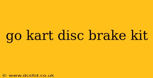 go kart disc brake kit