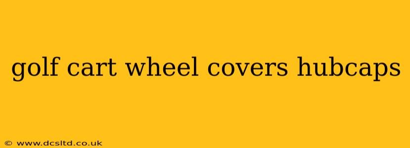 golf cart wheel covers hubcaps
