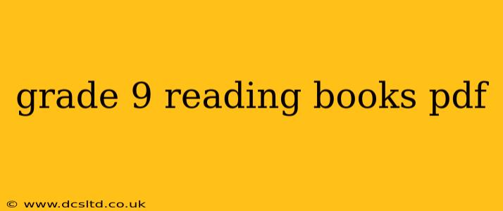 grade 9 reading books pdf