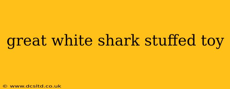 great white shark stuffed toy