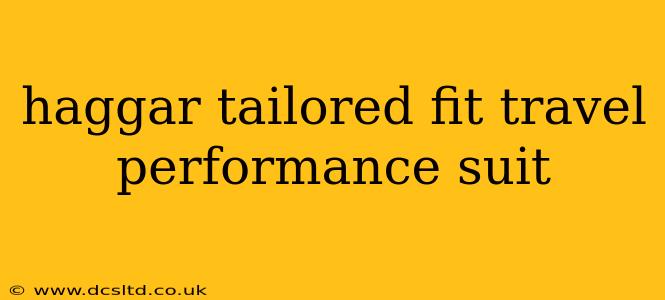 haggar tailored fit travel performance suit