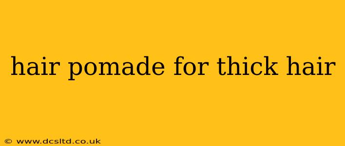 hair pomade for thick hair