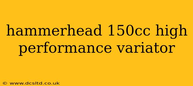 hammerhead 150cc high performance variator