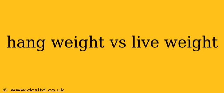hang weight vs live weight