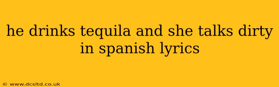 he drinks tequila and she talks dirty in spanish lyrics