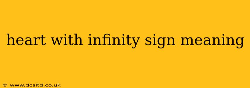 heart with infinity sign meaning