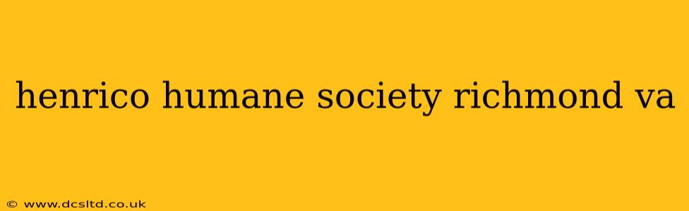 henrico humane society richmond va