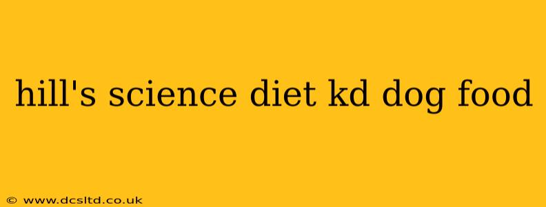 hill's science diet kd dog food