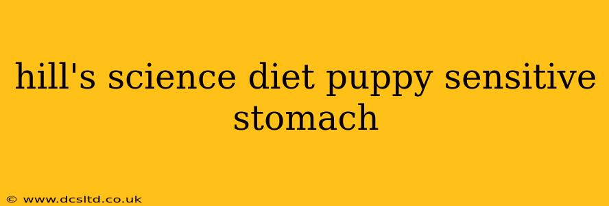 hill's science diet puppy sensitive stomach