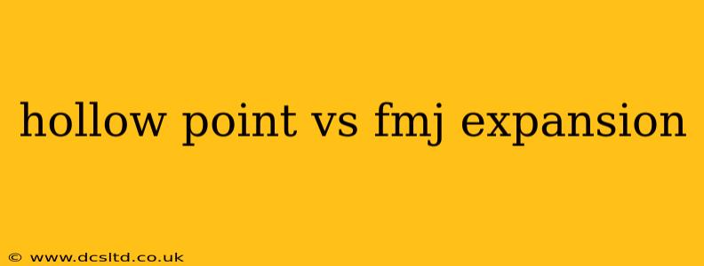 hollow point vs fmj expansion