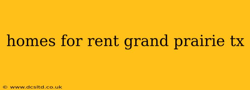homes for rent grand prairie tx