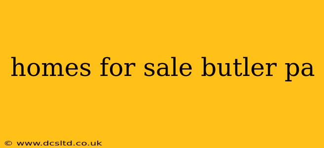 homes for sale butler pa