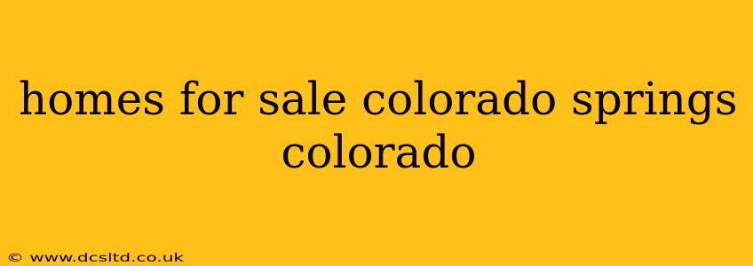 homes for sale colorado springs colorado