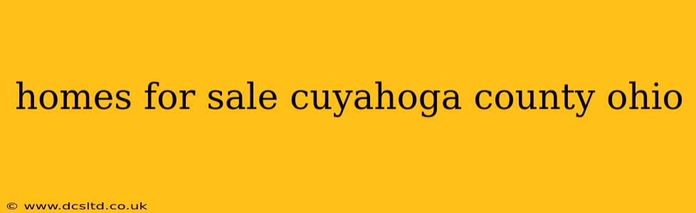 homes for sale cuyahoga county ohio