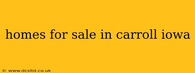 homes for sale in carroll iowa