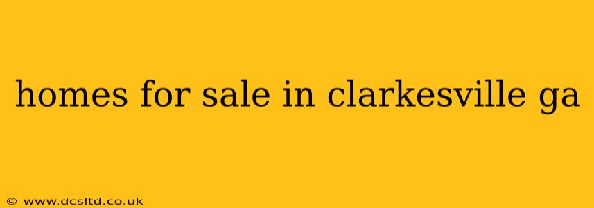 homes for sale in clarkesville ga