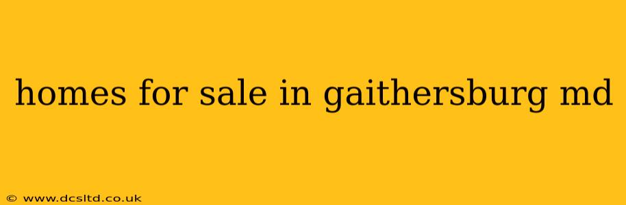 homes for sale in gaithersburg md