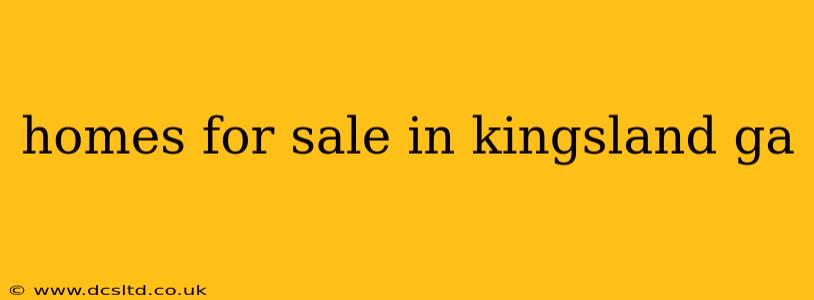 homes for sale in kingsland ga