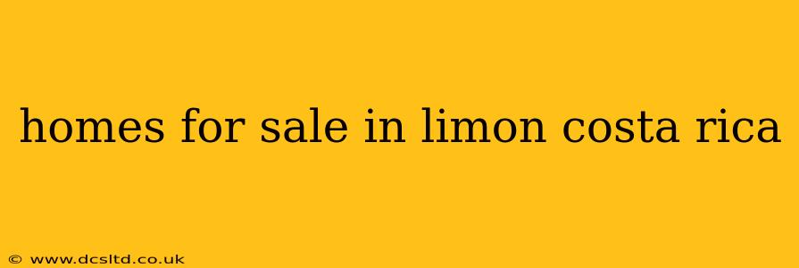 homes for sale in limon costa rica