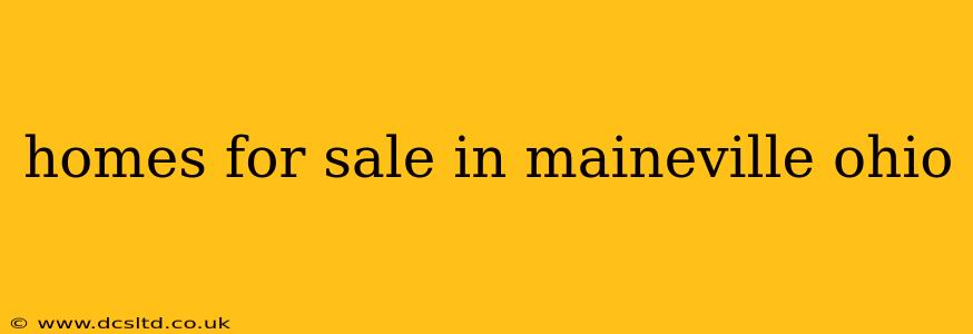 homes for sale in maineville ohio