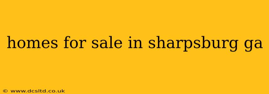 homes for sale in sharpsburg ga