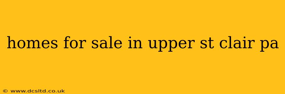 homes for sale in upper st clair pa